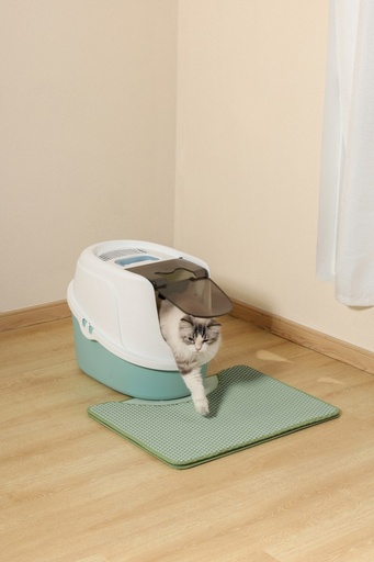 M-pets Duplex Cat Litter Mat - Horizontal Green