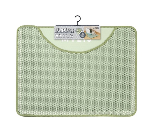 M-pets Duplex Cat Litter Mat - Horizontal Green