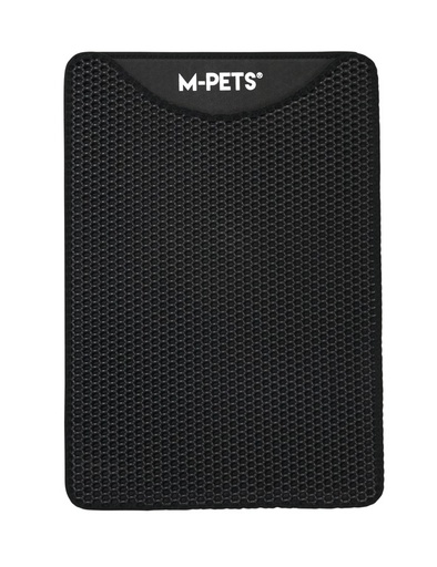 M-pets Duplex Cat Litter Mat - Vertical Black