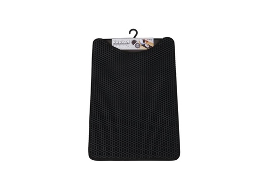M-pets Duplex Cat Litter Mat - Vertical Black