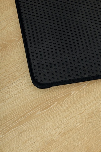 M-pets Duplex Cat Litter Mat - Vertical Black