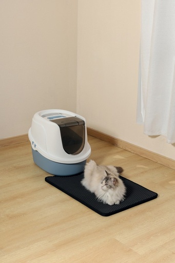 M-pets Duplex Cat Litter Mat - Vertical Black