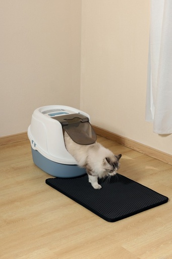M-pets Duplex Cat Litter Mat - Vertical Black