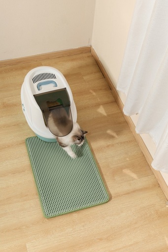 M-pets Duplex Cat Litter Mat - Vertical Green