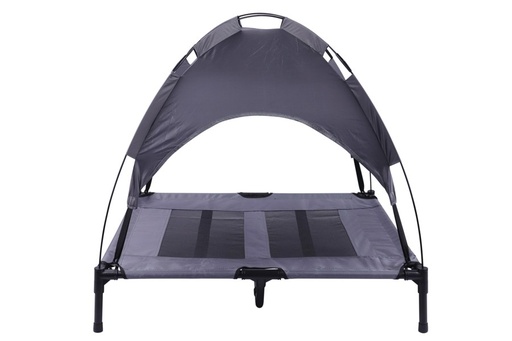 M-pets Elevated Dog Bed With Sun Shade L