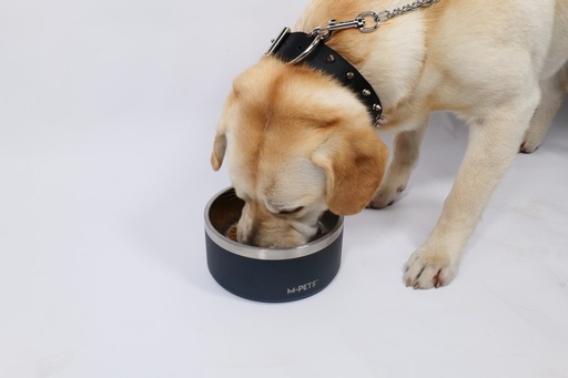 M-pets Eskimo Double Wall Bowl 1.25l - Black