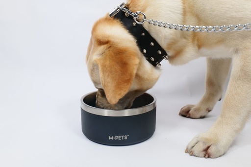 M-pets Eskimo Double Wall Bowl 1.25l - Black