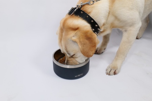 M-pets Eskimo Double Wall Bowl 1.25l - Black