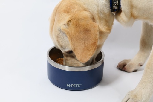 M-pets Eskimo Double Wall Bowl 1.25l - Blue