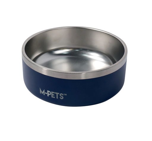 M-pets Eskimo Double Wall Bowl 1.25l - Blue