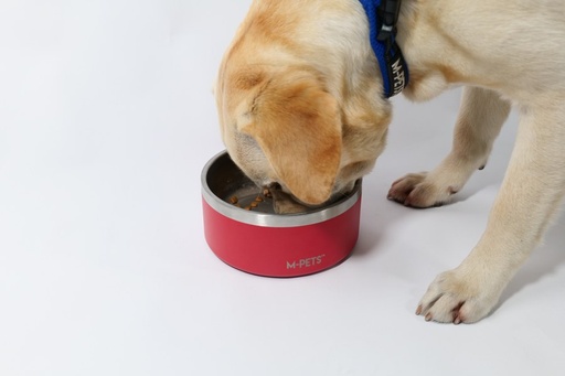 M-pets Eskimo Double Wall Bowl 1.25l - Red
