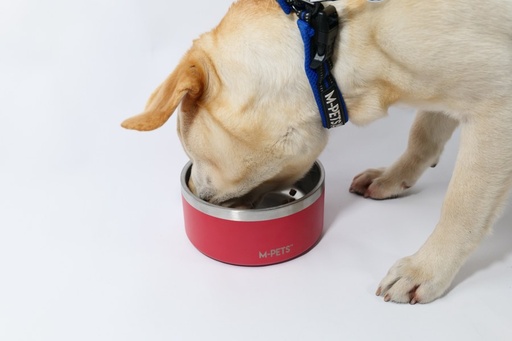 M-pets Eskimo Double Wall Bowl 1.25l - Red