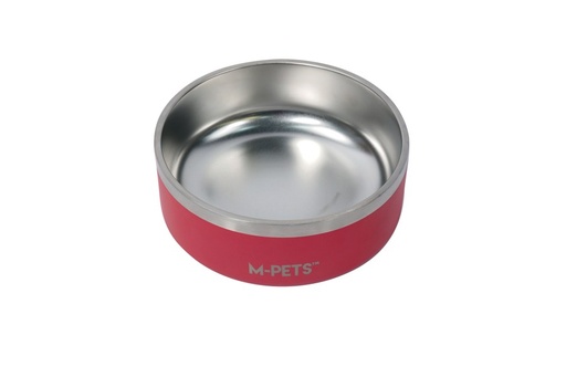 M-pets Eskimo Double Wall Bowl 1.25l - Red