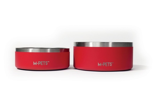 M-pets Eskimo Double Wall Bowl 1.25l - Red