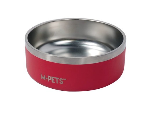 M-pets Eskimo Double Wall Bowl 1.25l - Red