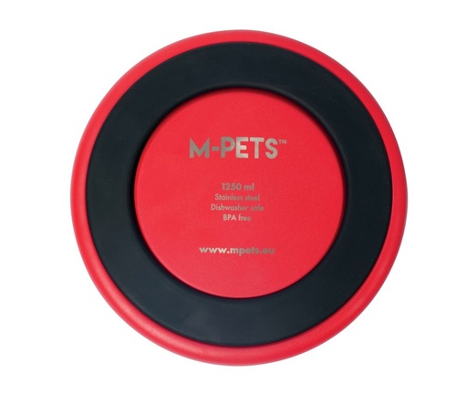 M-pets Eskimo Double Wall Bowl 1.25l - Red