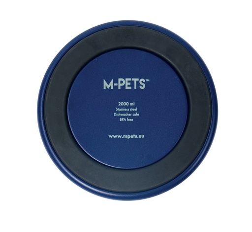 M-pets Eskimo Double Wall Bowl 2l - Blue