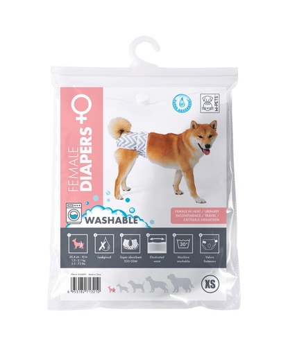 M-pets Female Dog Washable Diaper Xs