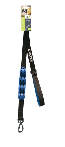 M-pets Flex Shock Absorber Leash - Black & Blue