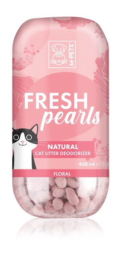 M-pets Fresh Pearls Natural Cat Litter Deodoriser - Floral 450ml