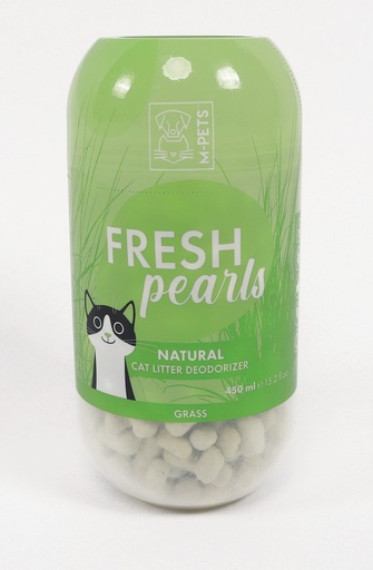 M-pets Fresh Pearls Natural Cat Litter Deodoriser - Grass 450ml