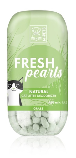 M-pets Fresh Pearls Natural Cat Litter Deodoriser - Grass 450ml