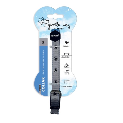 M-pets Gentle Dog Padded Collar S Blue
