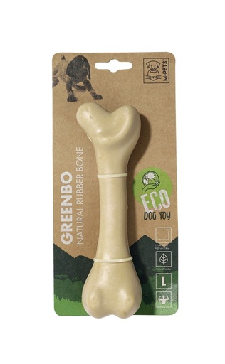 M-pets Greenbo Natural Rubber Bones - L