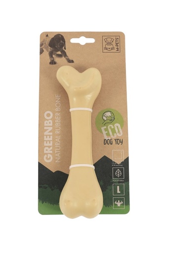 M-pets Greenbo Natural Rubber Bones - L