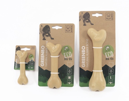 M-pets Greenbo Natural Rubber Bones - S