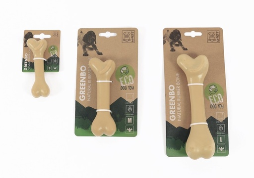 M-pets Greenbo Natural Rubber Bones - S
