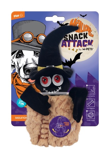 M-Pets Halloween Snack Attack Dog Toy - Skeleton