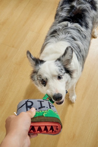 M-Pets Halloween Snack Attack Dog Toy - Tomb