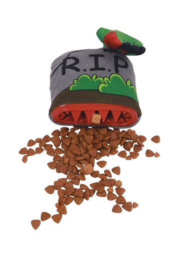M-Pets Halloween Snack Attack Dog Toy - Tomb