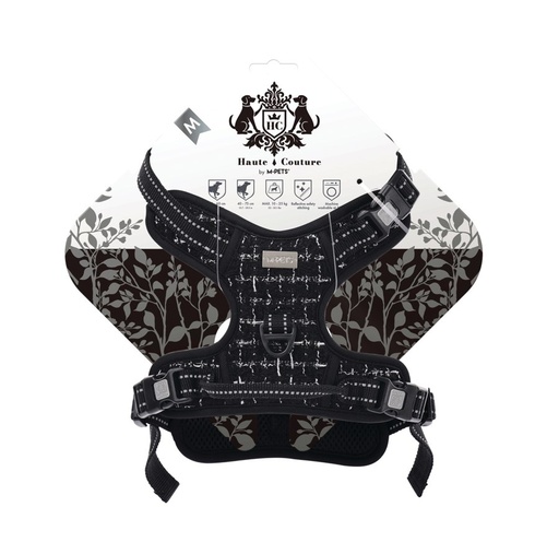 M-pets Haute Couture Dog Harness Black Charm M