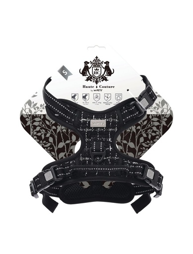M-pets Haute Couture Dog Harness Black Charm S
