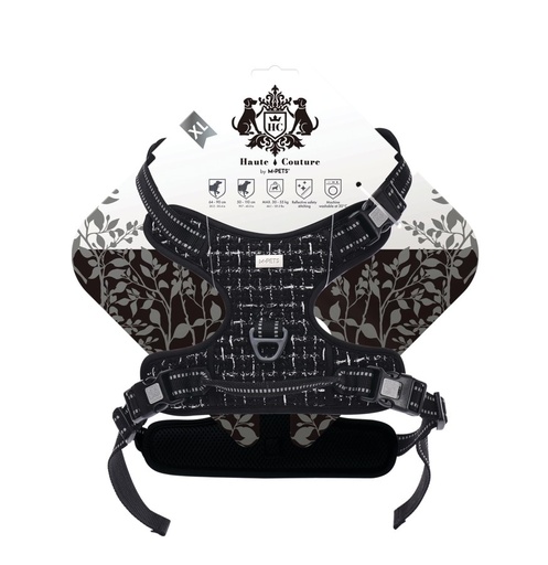 M-pets Haute Couture Dog Harness Black Charm Xl