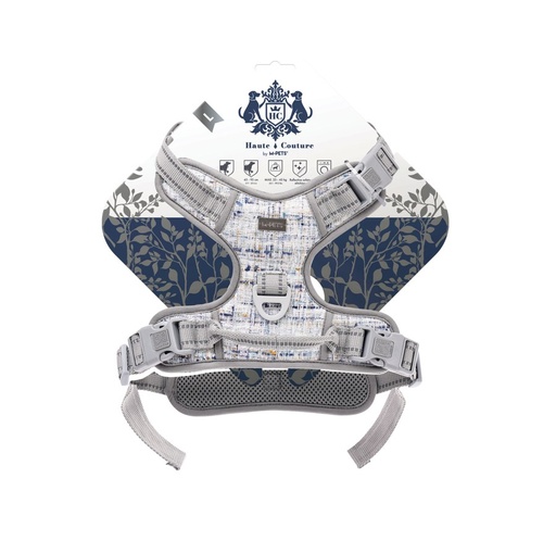 M-pets Haute Couture Dog Harness Blue Charm L