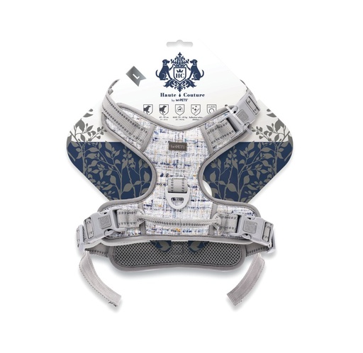 M-pets Haute Couture Dog Harness Blue Charm L