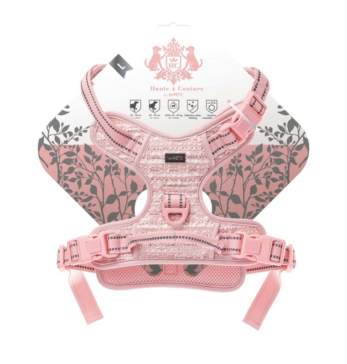 M-pets Haute Couture Dog Harness Pink Charm L