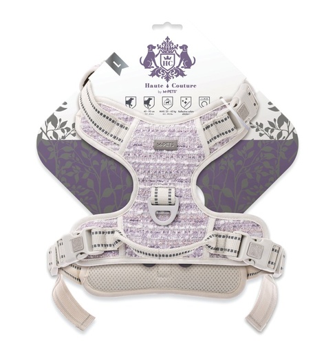 M-pets Haute Couture Dog Harness Purple Charm L