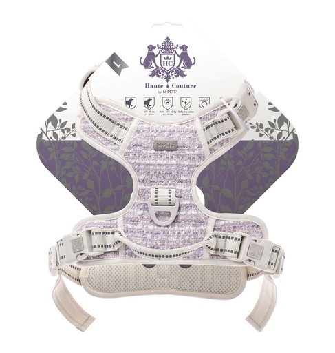 M-pets Haute Couture Dog Harness Purple Charm L