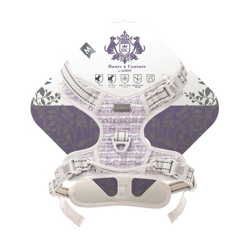 M-pets Haute Couture Dog Harness Purple Charm M