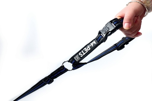 M-pets Hiking 2 In 1 Safety Seat Belt & Leash - Electronic Blue