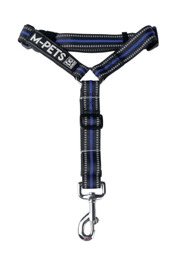 M-pets Hiking 2 In 1 Safety Seat Belt & Leash - Electronic Blue