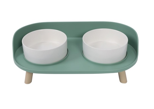 M-pets Altitude Double Raised Pet Bowl