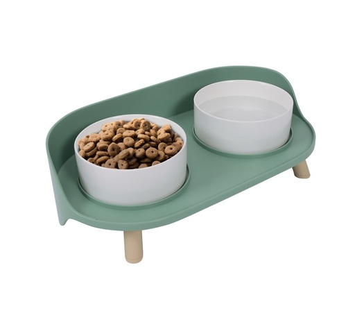 M-pets Altitude Double Raised Pet Bowl