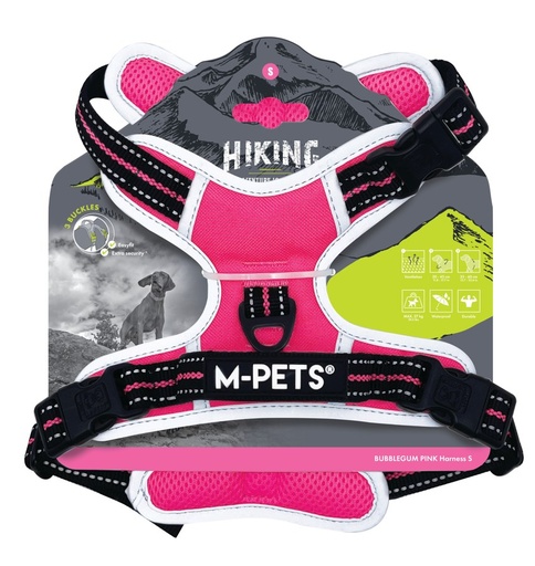 M-pets Hiking Harness Bubblegum Pink S