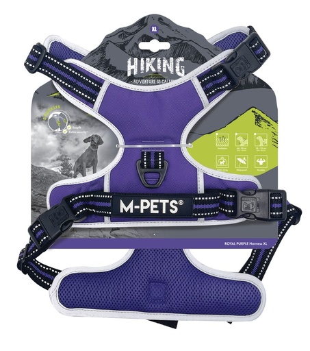 M-pets Hiking Harness Royal Purple Xl