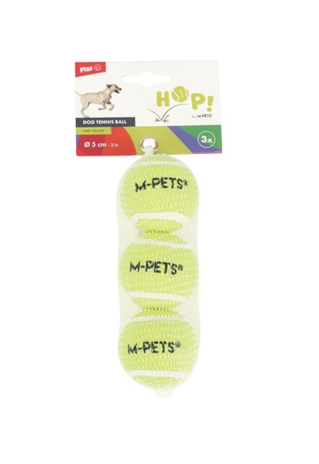 M-pets Hop Tennis Ball Yellow Set 5cm - 3 Pcs